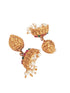 Gold plated Temple design Jhumka Earrings