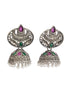 Silver Plated oxidised Earrings Jhumka