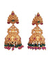 Gold plated Classic AD Jhumka Earrings