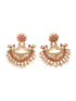 Gold plated Chandbali design Jhumka Earrings