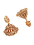 Gold plated Temple design Jhumka Earrings