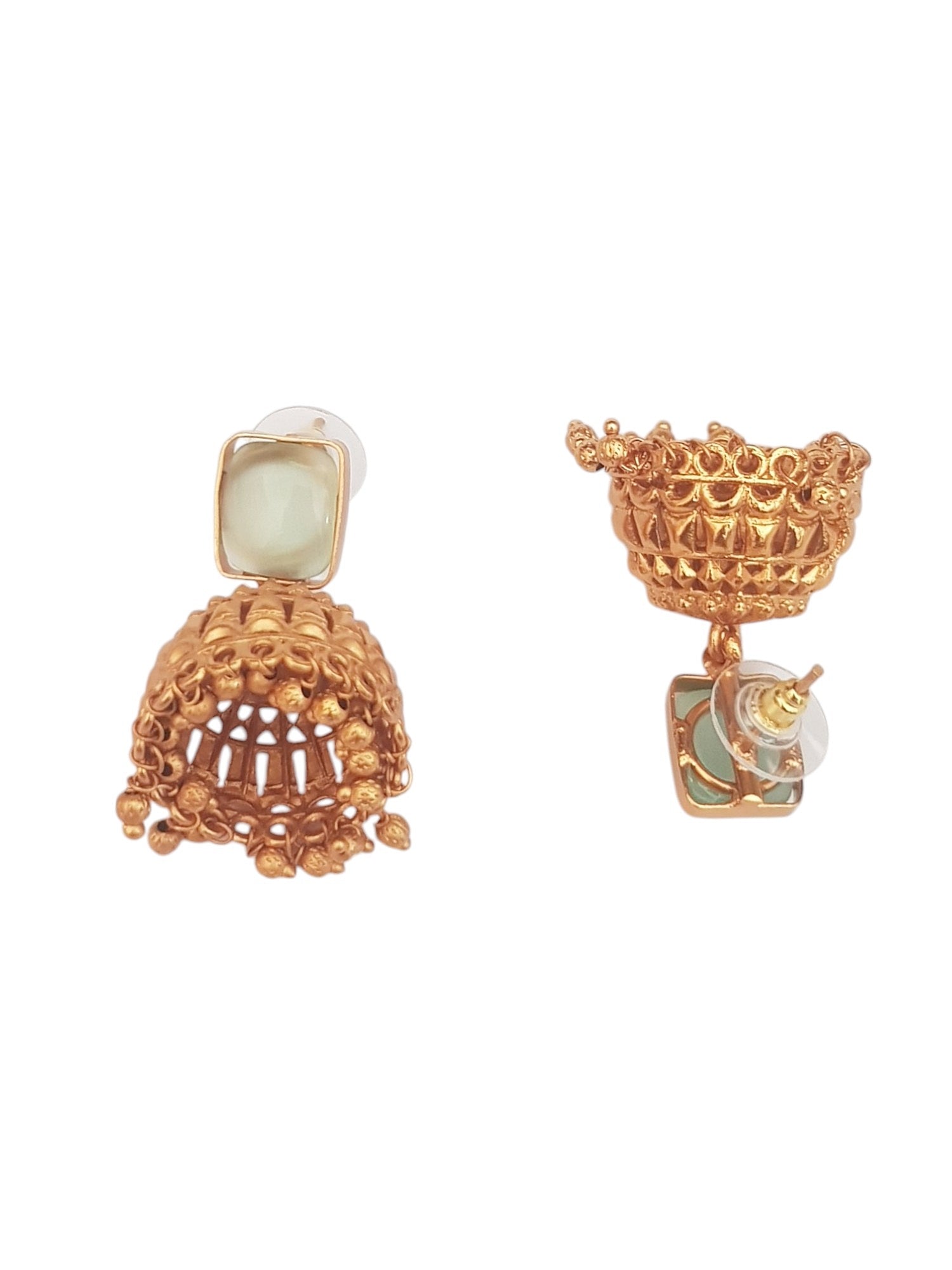 Gold plated AD Earrings jhumka