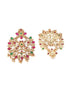 Gold plated Chandbali design Jhumka Earrings