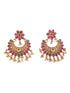 Gold Plated AD Stone Jhumka earrings