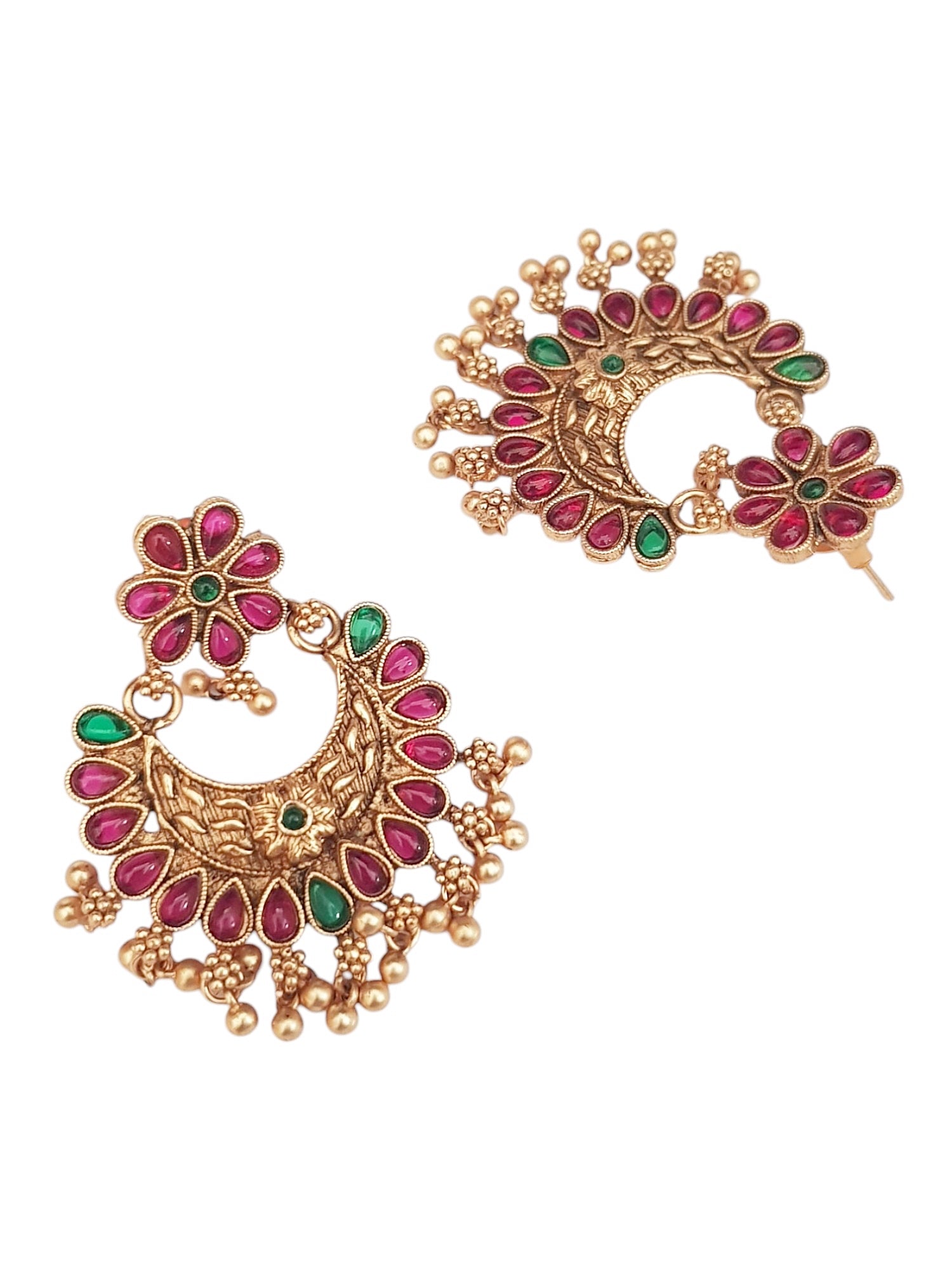 Gold Plated AD Stone Jhumka earrings