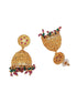 Micro Gold Plated Temple Collecion Earrings Jhumkas