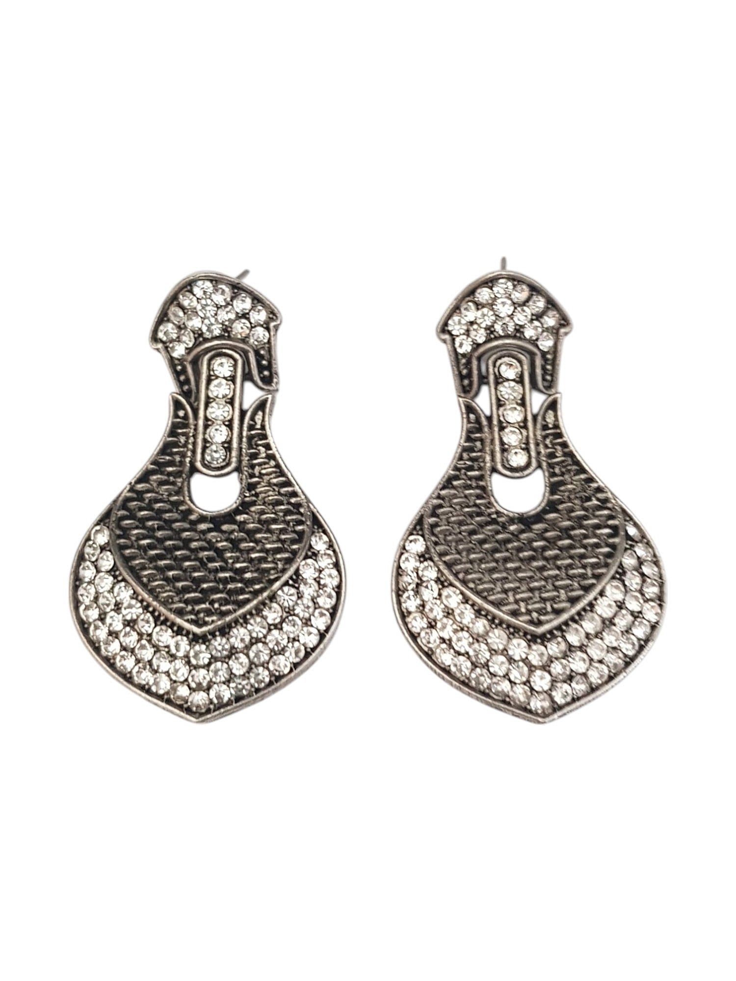 Silver Plated oxidised Earrings Jhumka