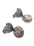 Silver Plated oxidised Earrings Jhumka