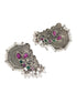 Silver Plated oxidised Earrings Jhumka