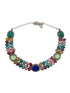 German Silver Plated oxidised Multicolor Necklace set