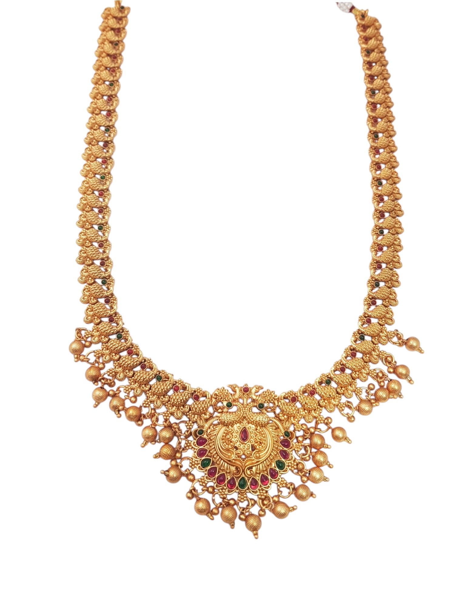 Antique Premium Gold finish Laxmi necklace Combo set