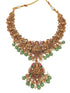 Gold Plated Necklace Set in Laxmi Temple pattern