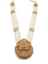 Premium Long Lakshmi Hara Necklace set with Pearl Strings