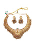 Antique Premium Gold finish Short Laxmi necklace set