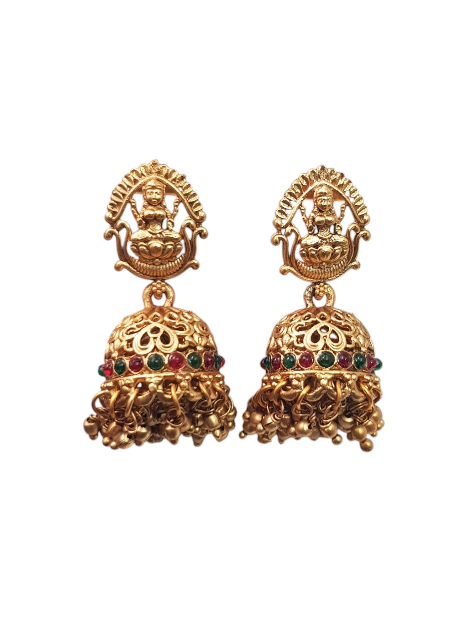 Antique Premium Gold finish Short Laxmi necklace set