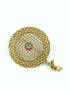 22k 1gm Gold Plated Ruby Colour Studded Amboda / Hair Pin/Rakhdi/Amboda/Pin 12260N - Griiham