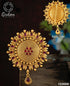 22k 1gm Gold Plated Ruby Colour Studded Amboda / Hair Pin/Rakhdi/Amboda/Pin 12265N - Griiham