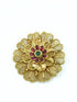 22k 1gm Gold Plated Ruby Colour Studded Amboda / Hair Pin/Rakhdi/Amboda/Pin 12267N - Griiham