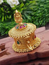 22k Gold Plated Laxmi Premium Kum Kum Box best for gifting 9862N - Griiham