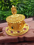 22k Gold Plated Laxmi Premium Kum Kum Box best for gifting - Griiham