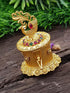 22k Gold Plated Peacock Premium Kum Kum Box best for gifting 9867N - Griiham