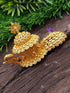 22k Gold Plated Peacock Shaoe Kum Kum Box best for gifting 9853N - Griiham