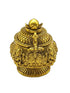 22k Gold Plated fully engraved Kumkum box best for gifting - Griiham