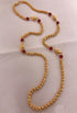 23.5 kt gold plated Guaranteed black beads chain/ 30 INCHES 9312N-Beads Chains-Griiham-Griiham