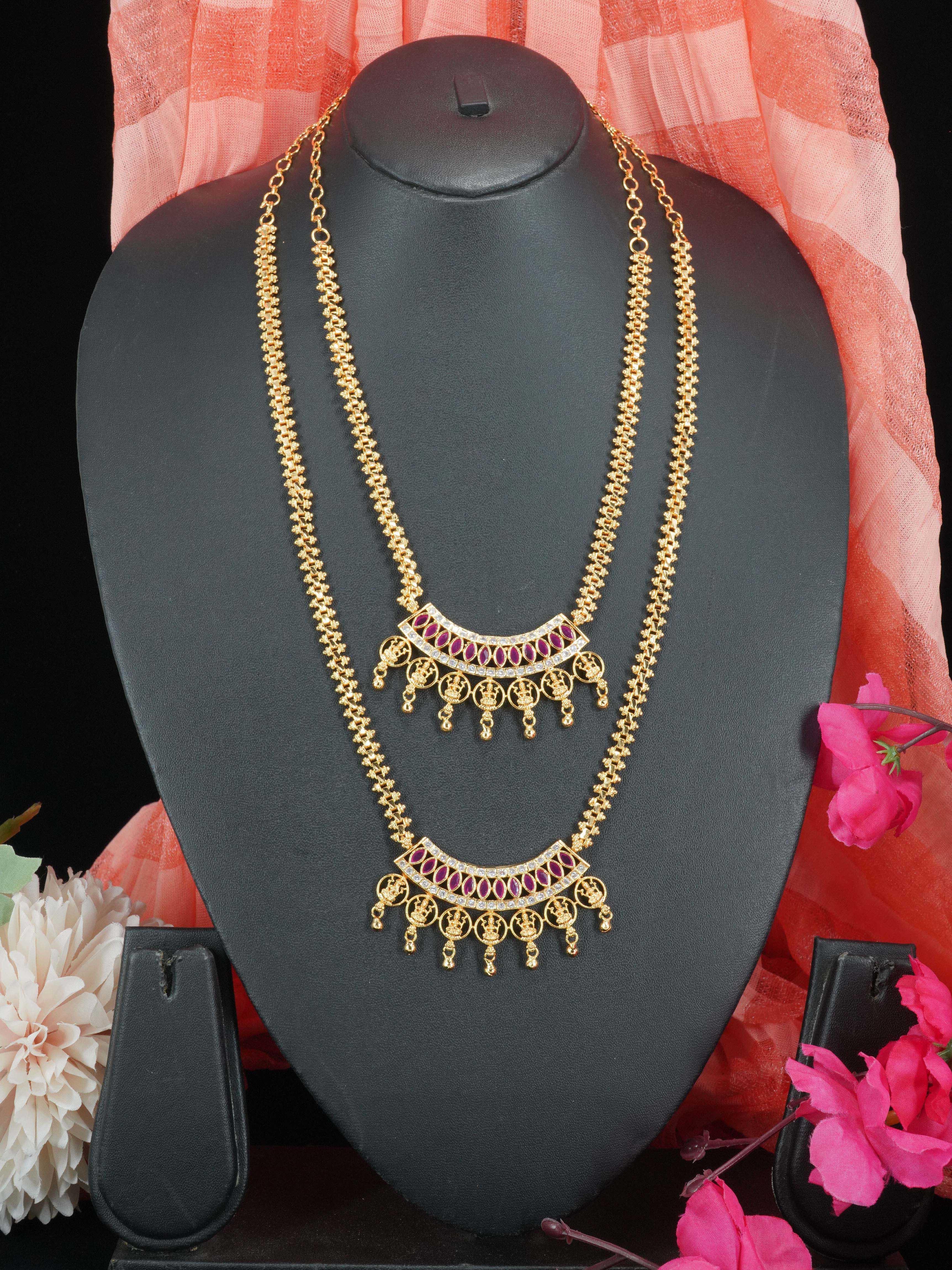 23.5kt Exclusive Premium Gold finish necklace Combo se