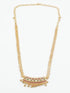 23.5kt Gold finish chain with pendant with Real CZ/Ruby (Length 18 inches extended upto 20 inches) 4885N - Griiham