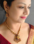 Gold Plated Long Temple design Necklace Set