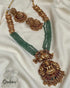 Griiham Gold Plated Long Necklace set with Crystal mala