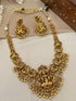 Premium Quality Gold Plated Short Temple Bridal Necklace Set