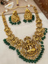 Premium Quality Gold Plated Short Temple Bridal Necklace Set