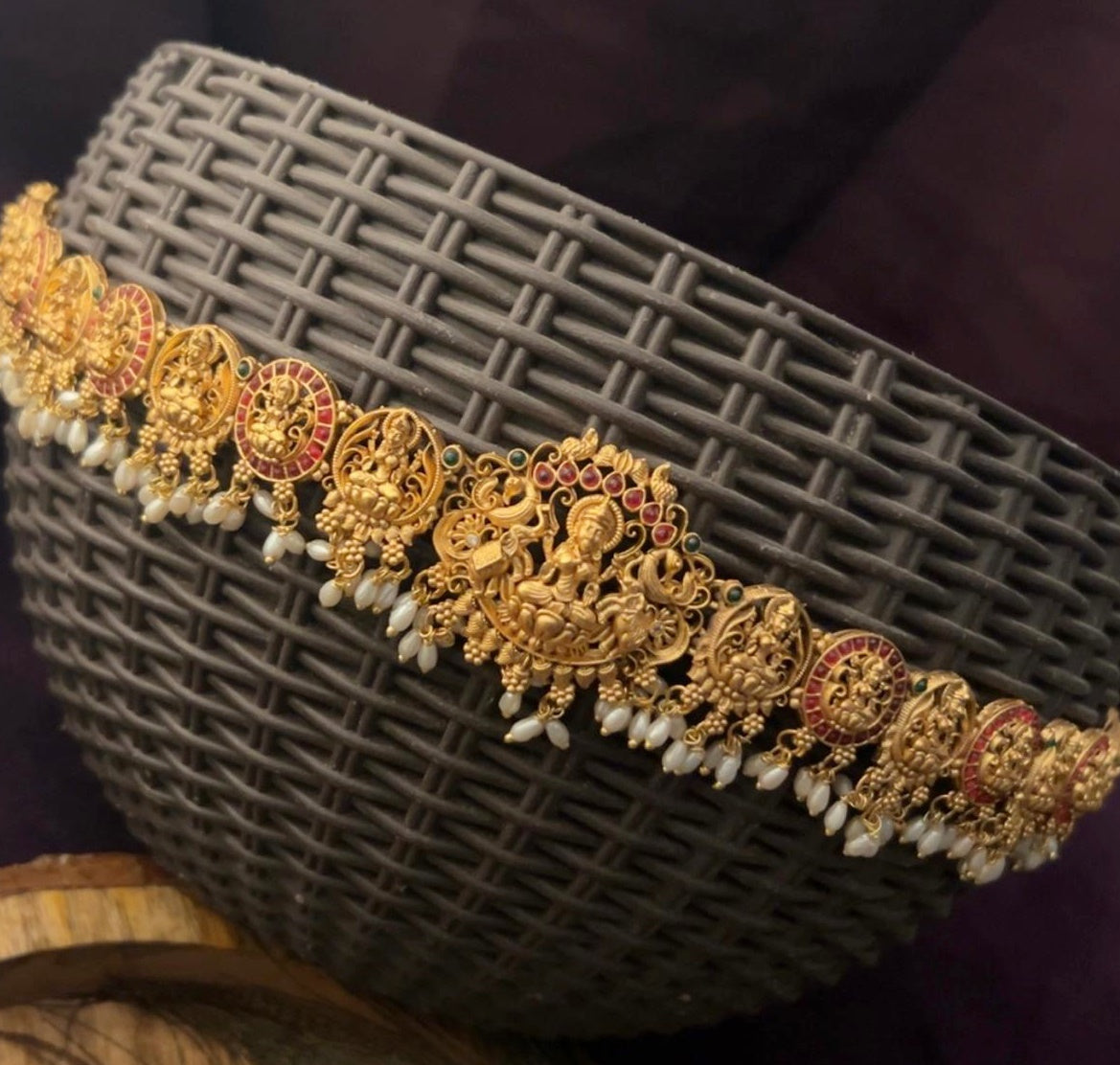 Premium Gold Finish Bridal Vadanam/Vodiannam/waistbelt