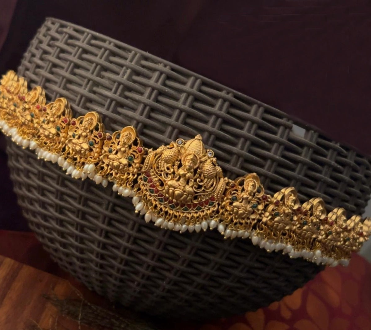 Premium Gold Finish Bridal Vadanam/Vodiannam/waistbelt