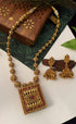 Gold Plated Necklace Set in Temple collection