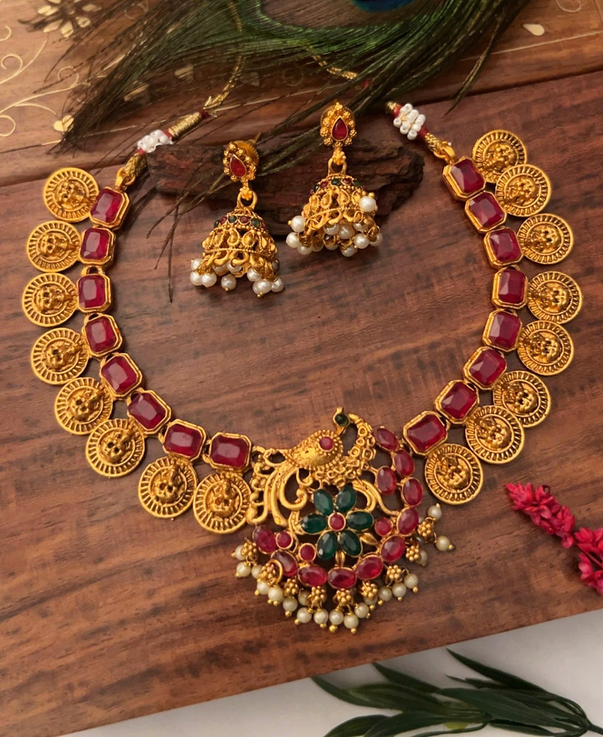 Gold Plated Necklace Set