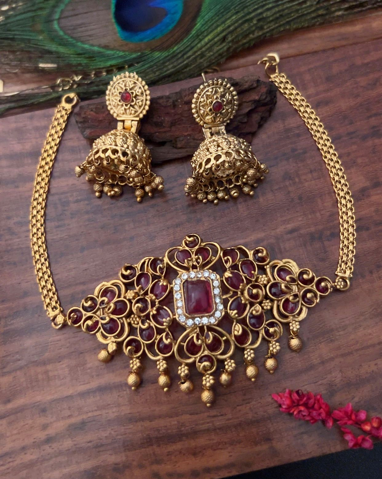 Gold Plated Necklace Set