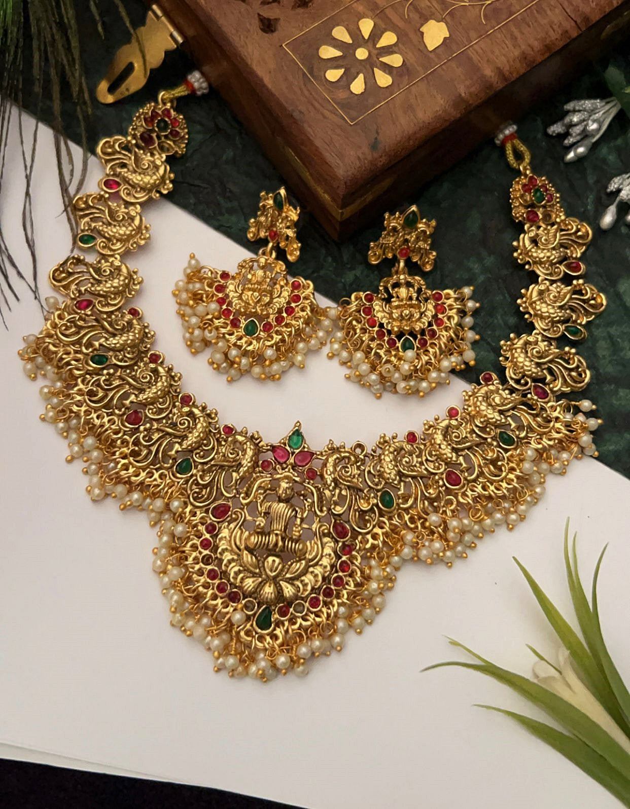 Gold Plated Necklace Set