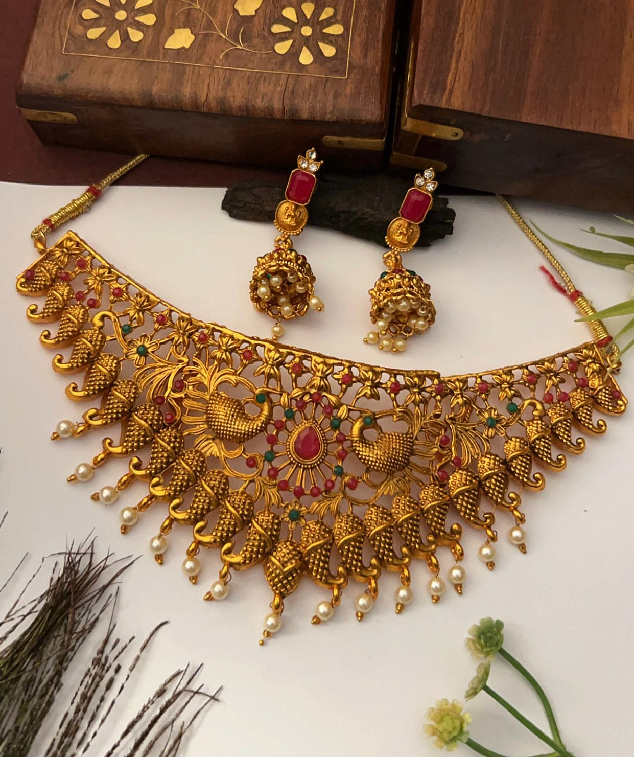 Gold Plated Necklace Set