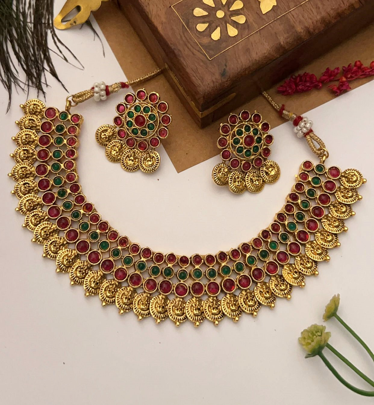 Gold Plated Necklace Set