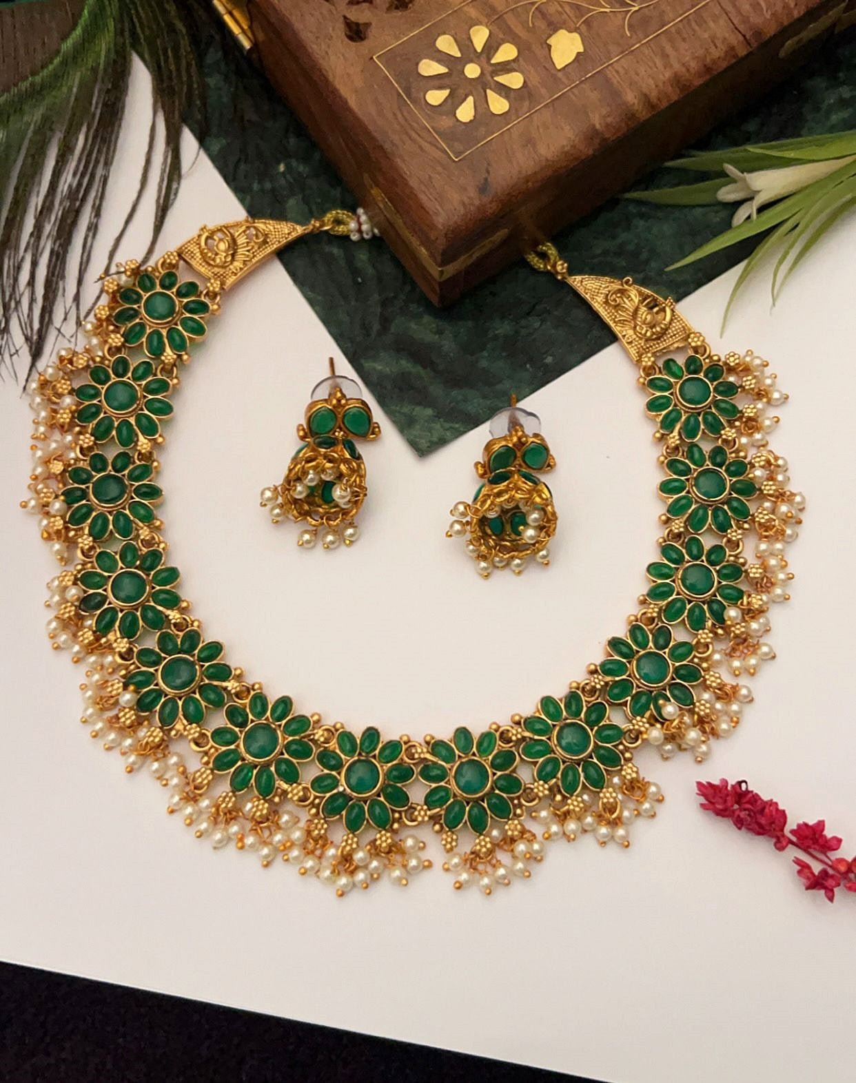 Gold Plated Necklace Set