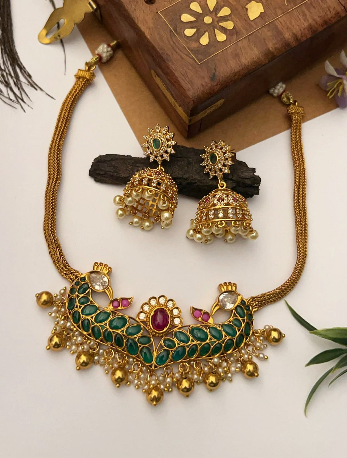 Gold Plated Necklace Set