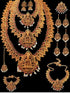 Premium Gold finish Laxmi necklace Combo set