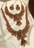 Gold Plated Classic Temple Long Necklace Set combo