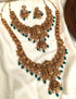 Gold Plated Classic Temple Long Necklace Set combo