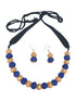 Gold Plated Silk thread Necklace Set