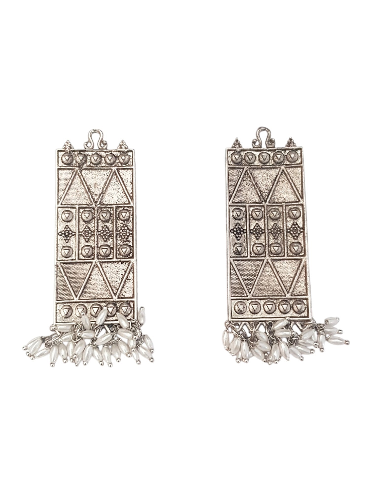 Silver Plated oxidised Earrings Jhumka