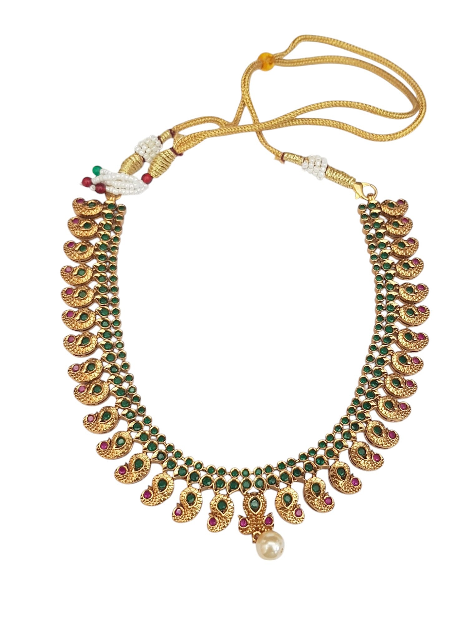 Premium Quality Short Mango malai Necklace set